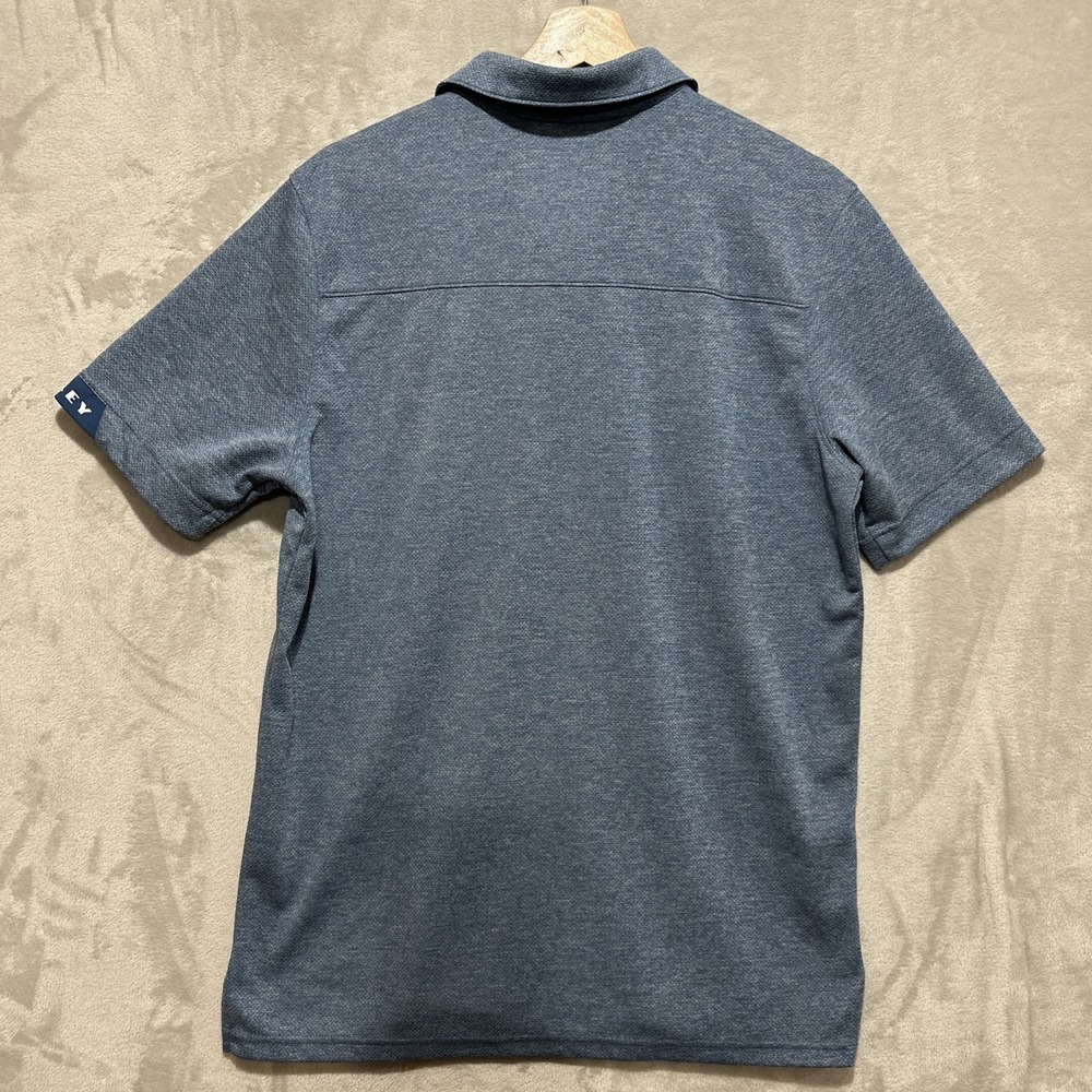 Oakley Aero Ellipse Polo Golf Shirt Men's M Blue Short Sleeve Performance Logo - Picture 2 of 5